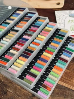 VIAMAJA Tegneartikler|Art Therapy<120 Dobbeltendede Vandbaserede Brushpens