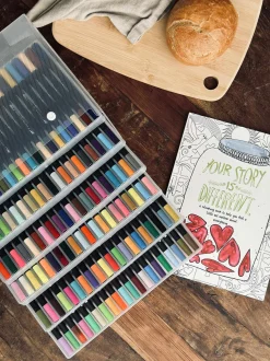 VIAMAJA Tegneartikler|Art Therapy<120 Dobbeltendede Vandbaserede Brushpens