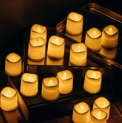 VIAMAJA Lys Og Led|Led Bloklys<20 pak små LED bloklys