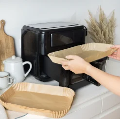 VIAMAJA Bestik Og Køkkenredskaber|Tilbehør Til Airfryer<Airfryer papirforme, dobbelt skuffe - 50 Stk.