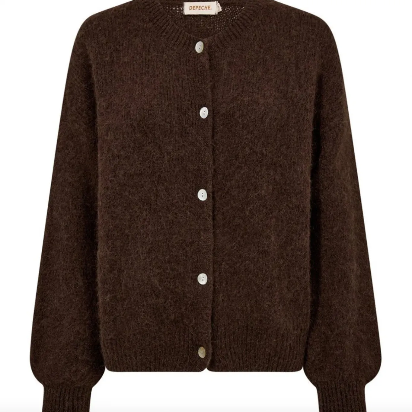 VIAMAJA Cardigans<Alpaca cardigan Depeche - Brown