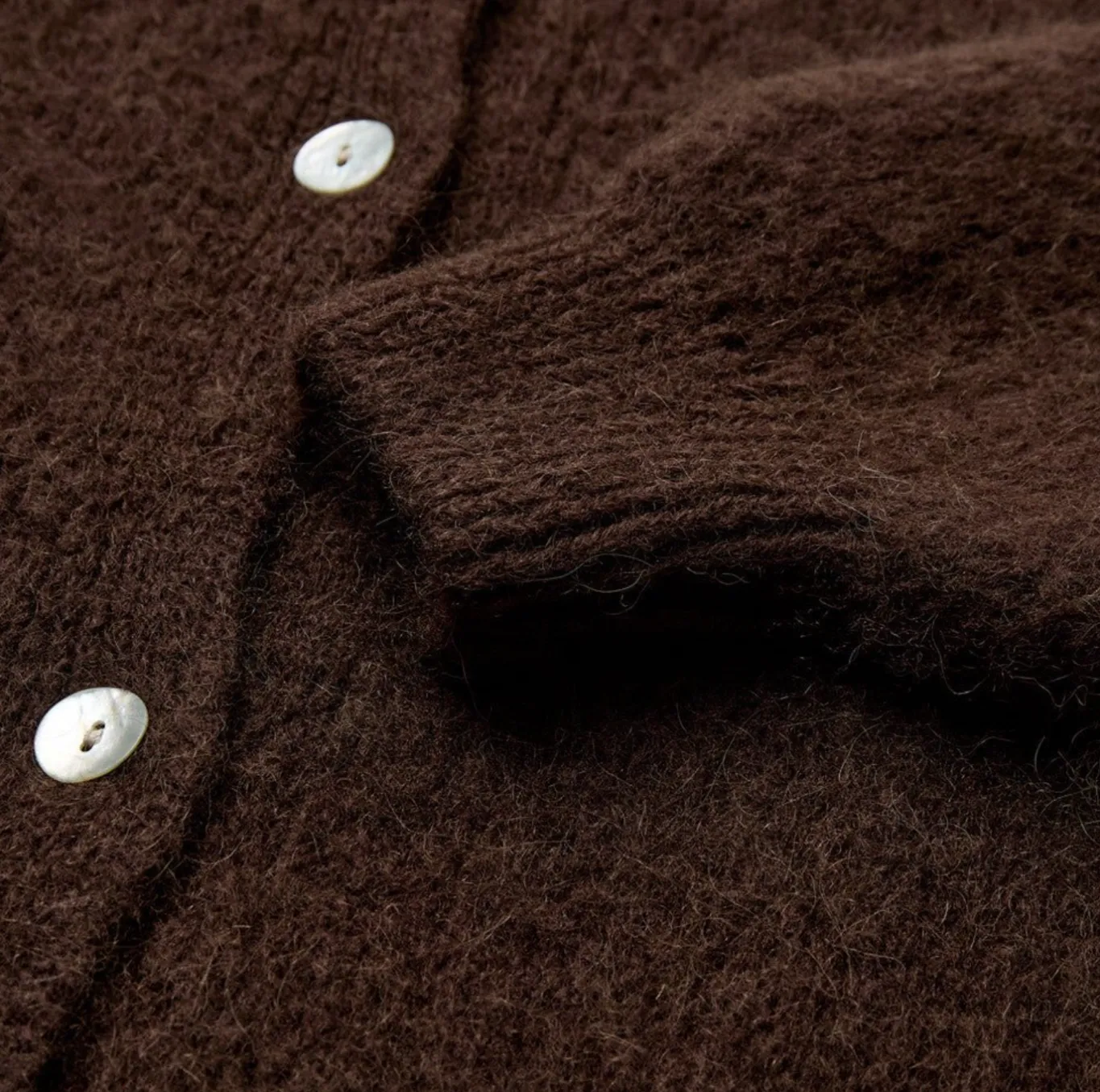VIAMAJA Cardigans<Alpaca cardigan Depeche - Brown