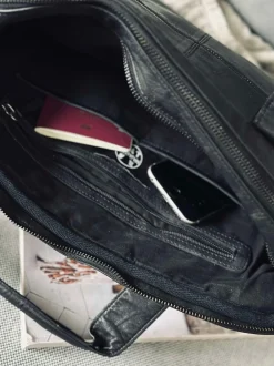 VIAMAJA Computertasker|Læder Tasker<Arbejdstaske - Black Cow leather