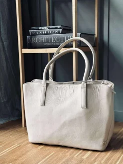 VIAMAJA Computertasker|Læder Tasker<Arbejdstaske / shopper – Soft sand
