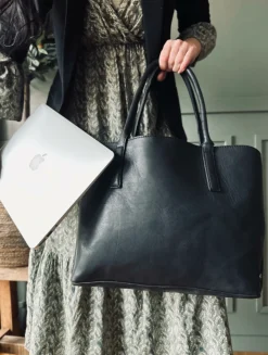 VIAMAJA Computertasker|Læder Tasker<Arbejdstaske / shopper – Soft sand