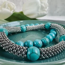 VIAMAJA Armbånd<Armbånd Audrey Turkis sæt m. 2 armbånd