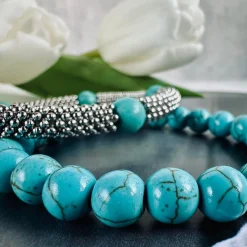 VIAMAJA Armbånd<Armbånd Audrey Turkis sæt m. 2 armbånd