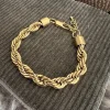 VIAMAJA Armbånd|Vandfaste Smykker<Armbånd Chunky forgyldt - Vandfast
