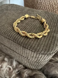 VIAMAJA Armbånd|Vandfaste Smykker<Armbånd Chunky forgyldt - Vandfast