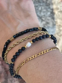VIAMAJA Armbånd<Armbånd Erika black - Sæt med 4 armbånd