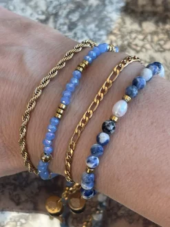 VIAMAJA Armbånd<Armbånd Erika Blue - Sæt med 4 armbånd