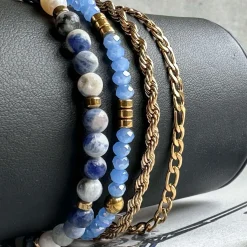 VIAMAJA Armbånd<Armbånd Erika Blue - Sæt med 4 armbånd