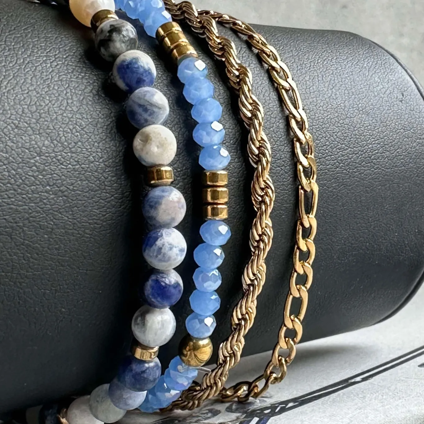 VIAMAJA Armbånd<Armbånd Erika Blue - Sæt med 4 armbånd