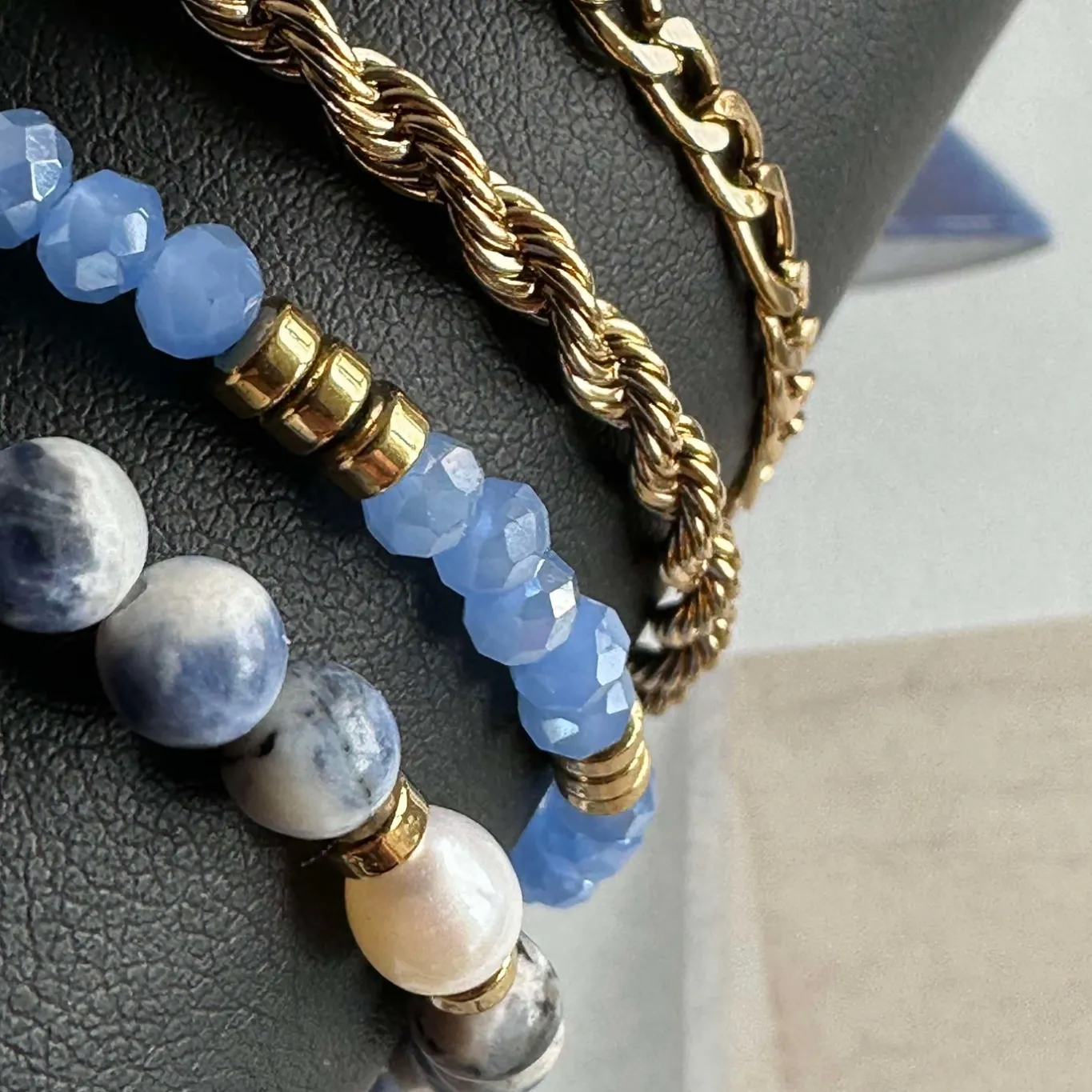 VIAMAJA Armbånd<Armbånd Erika Blue - Sæt med 4 armbånd