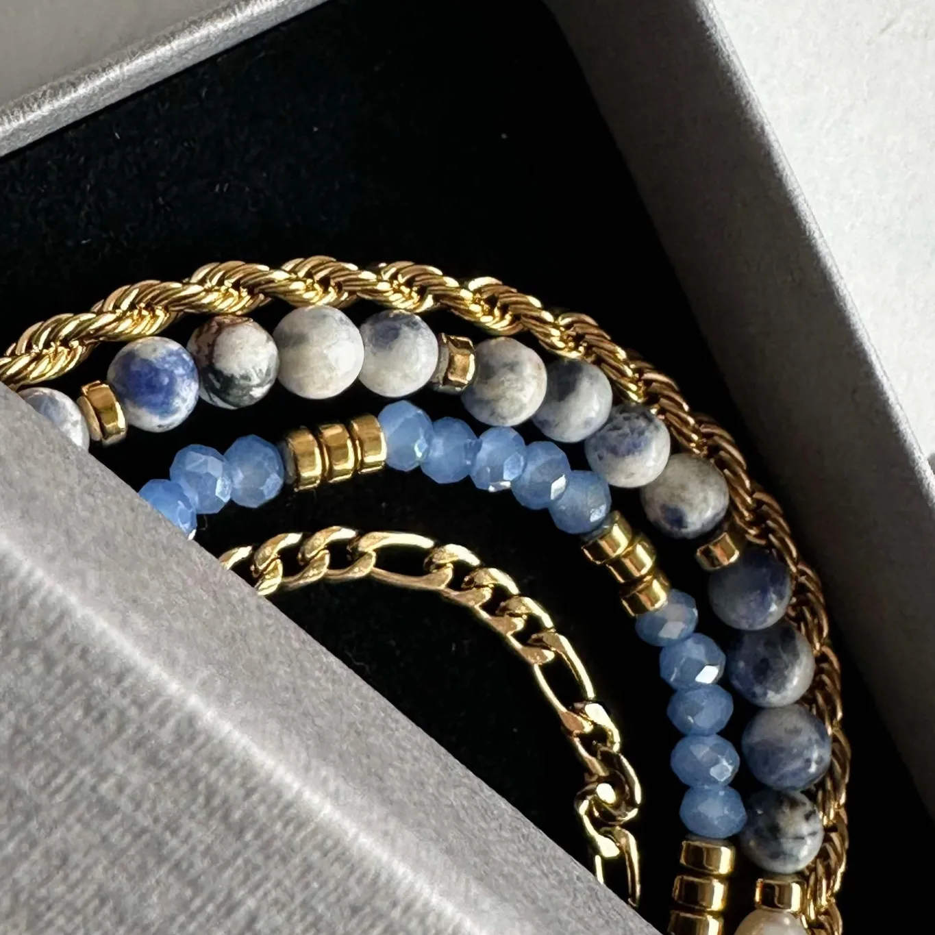 VIAMAJA Armbånd<Armbånd Erika Blue - Sæt med 4 armbånd
