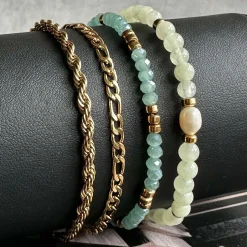 VIAMAJA Armbånd<Armbånd Erika Jade - Sæt med 4 armbånd