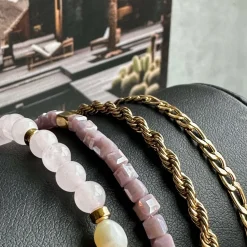 VIAMAJA Armbånd<Armbånd Erika lavendel - Sæt med 4 armbånd