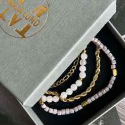 VIAMAJA Armbånd<Armbånd Erika lavendel - Sæt med 4 armbånd