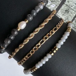 VIAMAJA Armbånd<Armbånd Erika Stone - Sæt med 4 armbånd