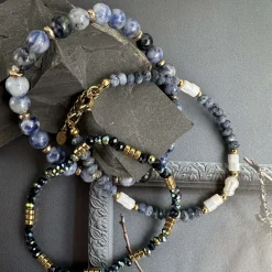 VIAMAJA Armbånd<Armbånd GISELE Blue mix – Sæt med 3 stk