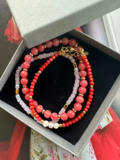 VIAMAJA Armbånd<Armbånd GISELE Coral – Sæt med 3 stk