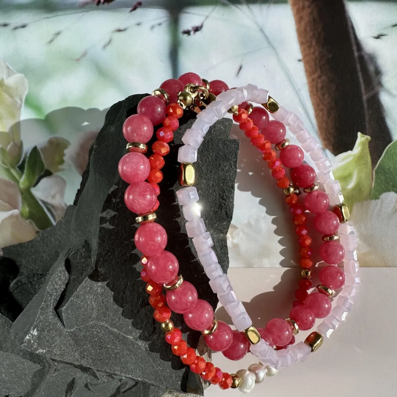 VIAMAJA Armbånd<Armbånd GISELE Coral – Sæt med 3 stk