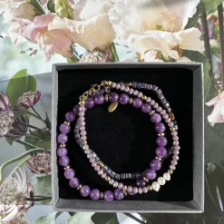VIAMAJA Armbånd<Armbånd GISELE Lavendel – Sæt med 3 stk