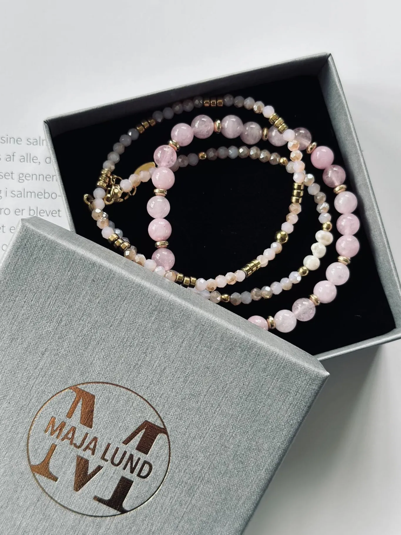VIAMAJA Armbånd<Armbånd GISELE Rose – Sæt med 3 stk