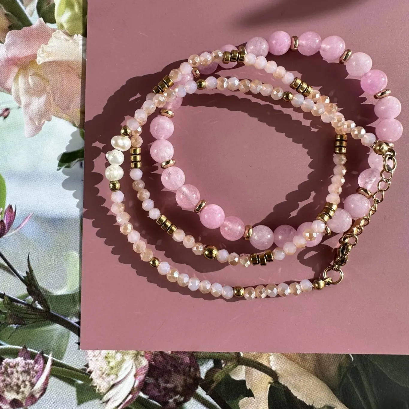VIAMAJA Armbånd<Armbånd GISELE Rose – Sæt med 3 stk