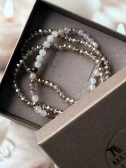 VIAMAJA Armbånd<Armbånd Leah Blush/Natur – Sæt med 3 stk