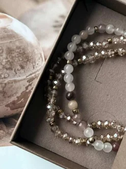 VIAMAJA Armbånd<Armbånd Leah Blush/Natur – Sæt med 3 stk