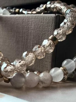 VIAMAJA Armbånd<Armbånd Leah Blush/Natur – Sæt med 3 stk