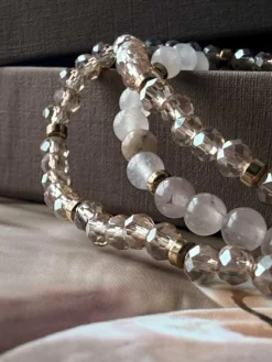 VIAMAJA Armbånd<Armbånd Leah Blush/Natur – Sæt med 3 stk