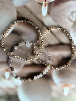 VIAMAJA Armbånd<Armbånd Leah Blush/Natur – Sæt med 3 stk