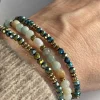VIAMAJA Armbånd<Armbånd Leah Emerald – Sæt med 3 stk