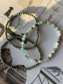 VIAMAJA Armbånd<Armbånd Leah Emerald – Sæt med 3 stk