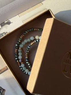 VIAMAJA Armbånd<Armbånd Leah Emerald – Sæt med 3 stk