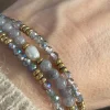 VIAMAJA Armbånd<Armbånd Leah Lavendel/Stone – Sæt med 3 stk