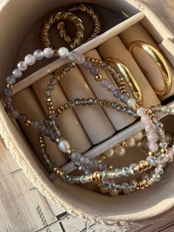 VIAMAJA Armbånd<Armbånd Leah Lavendel/Stone – Sæt med 3 stk