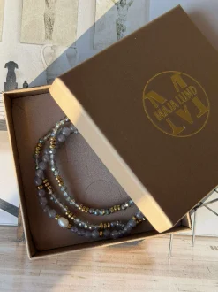 VIAMAJA Armbånd<Armbånd Leah Lavendel/Stone – Sæt med 3 stk