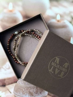 VIAMAJA Armbånd<Armbånd Leah Natur/Cognac – Sæt med 3 stk