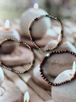 VIAMAJA Armbånd<Armbånd Leah Natur/Cognac – Sæt med 3 stk