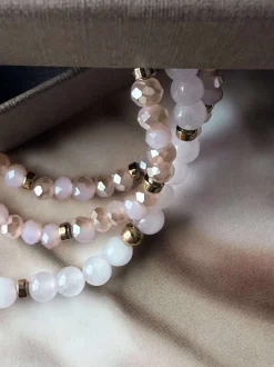 VIAMAJA Armbånd<Armbånd Leah Soft Rose – Sæt med 3 stk
