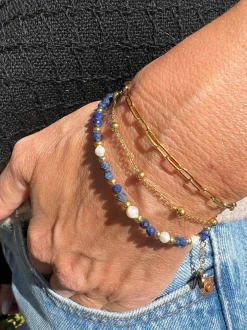 VIAMAJA Halskæder|Vandfaste Smykker<Armbånd Lilja sæt med 3 stk - Ægte ferskvandsperler