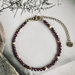 VIAMAJA Armbånd|Vandfaste Smykker<Armbånd Liv Garnet