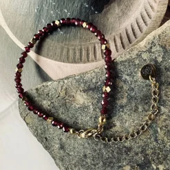 VIAMAJA Armbånd|Vandfaste Smykker<Armbånd Liv Garnet