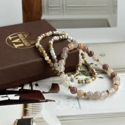 VIAMAJA Armbånd<Armbånd Luna Blush Mix – Sæt med 3 stk