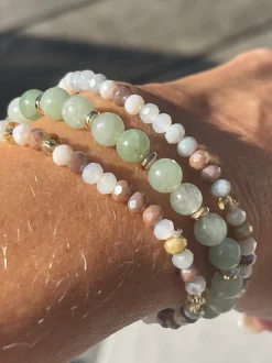 VIAMAJA Armbånd<Armbånd Luna Jade Green – Sæt med 3 stk