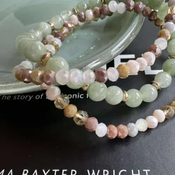 VIAMAJA Armbånd<Armbånd Luna Jade Green – Sæt med 3 stk