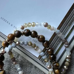 VIAMAJA Armbånd<Armbånd Luna Tiger Eye – Sæt med 3 stk